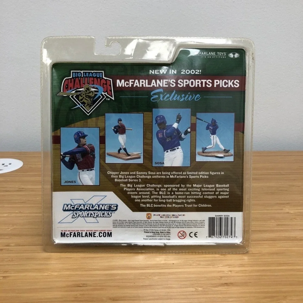 McFarlane Toys Sammy Sosa Action Figure Kids Fans Blue Big‎ League Challenge